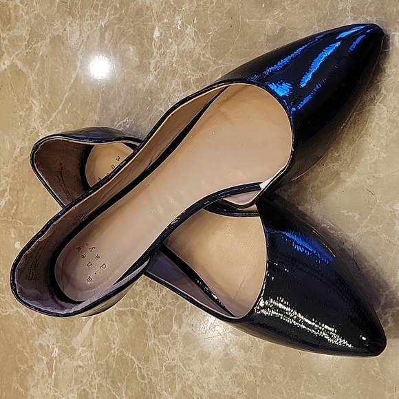 A New Day Black Patent Slip-on Pointed-toe Ballet Flats, Sz 7.5 - Picture 7 of 16